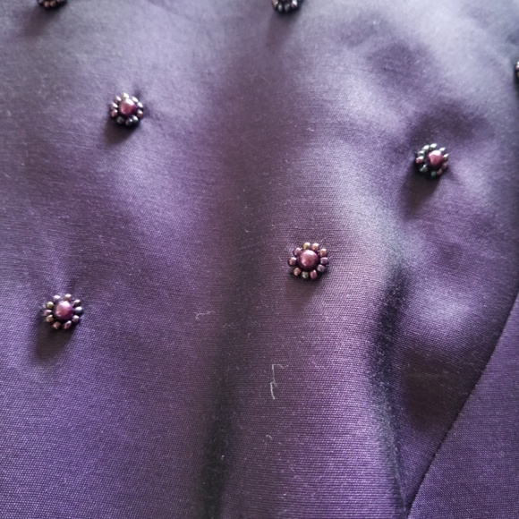 Talbots Pure Silk Scoop Neck Zip Top Blouse - Picture 5 of 6